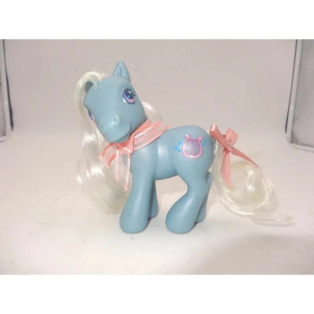My Little Pony‎ G3 Bee Bop Blue Earth Pony with Scarf and Bow 2002 Hasbro